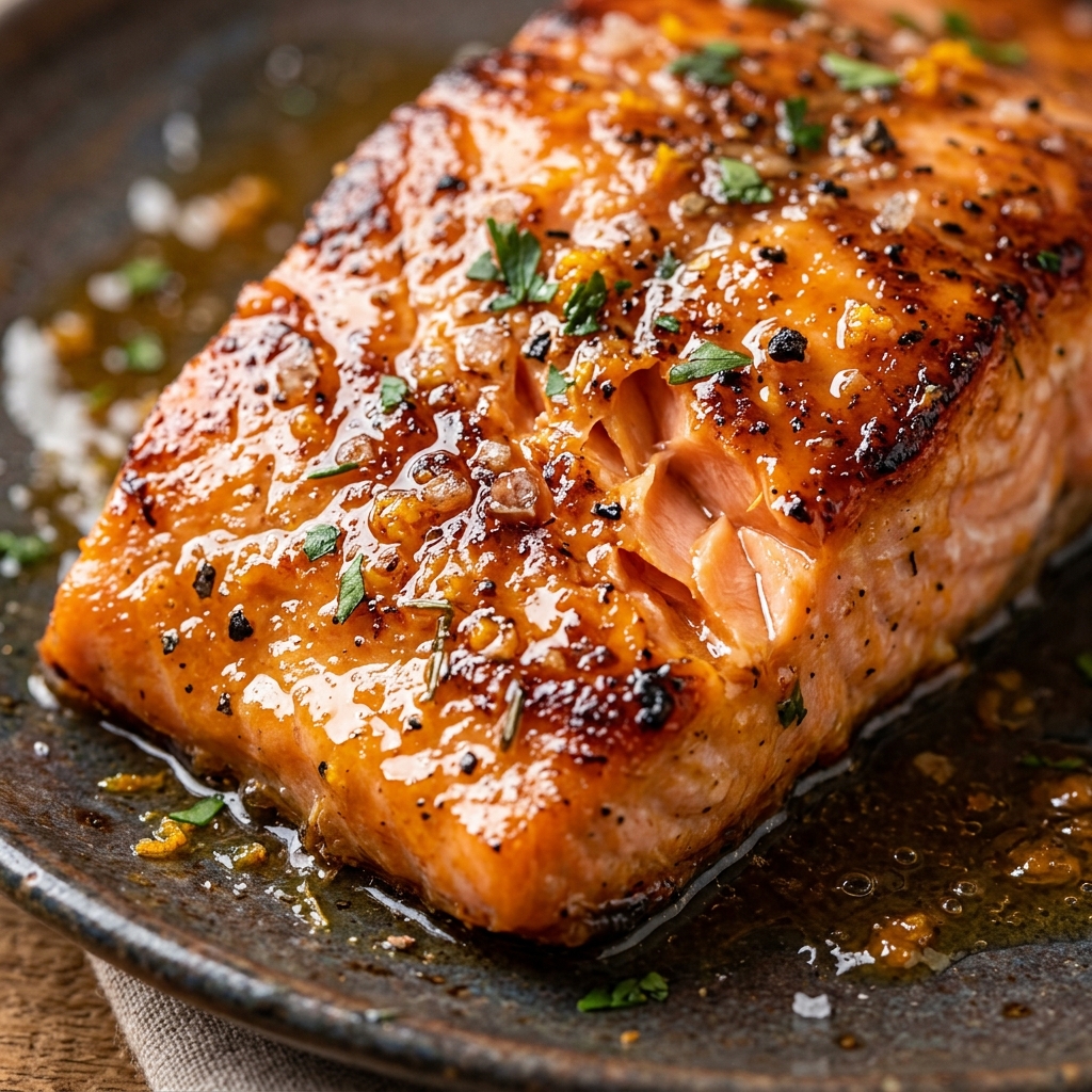 Apricot Glazed Salmon High Protein