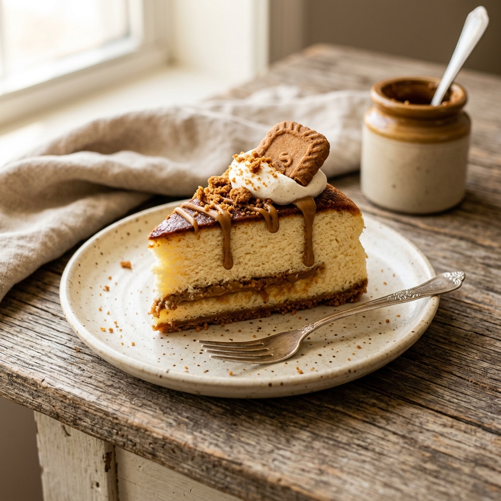 Biscoff Japanese Cheesecake