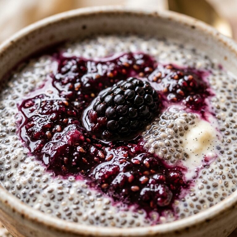 Blackberry Jam Protein Chia Pudding