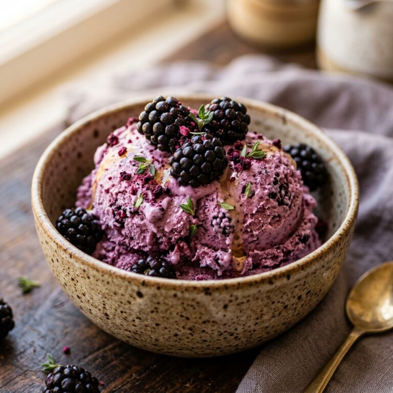 Blackberry Protein Ice Cream Cottage Cheese