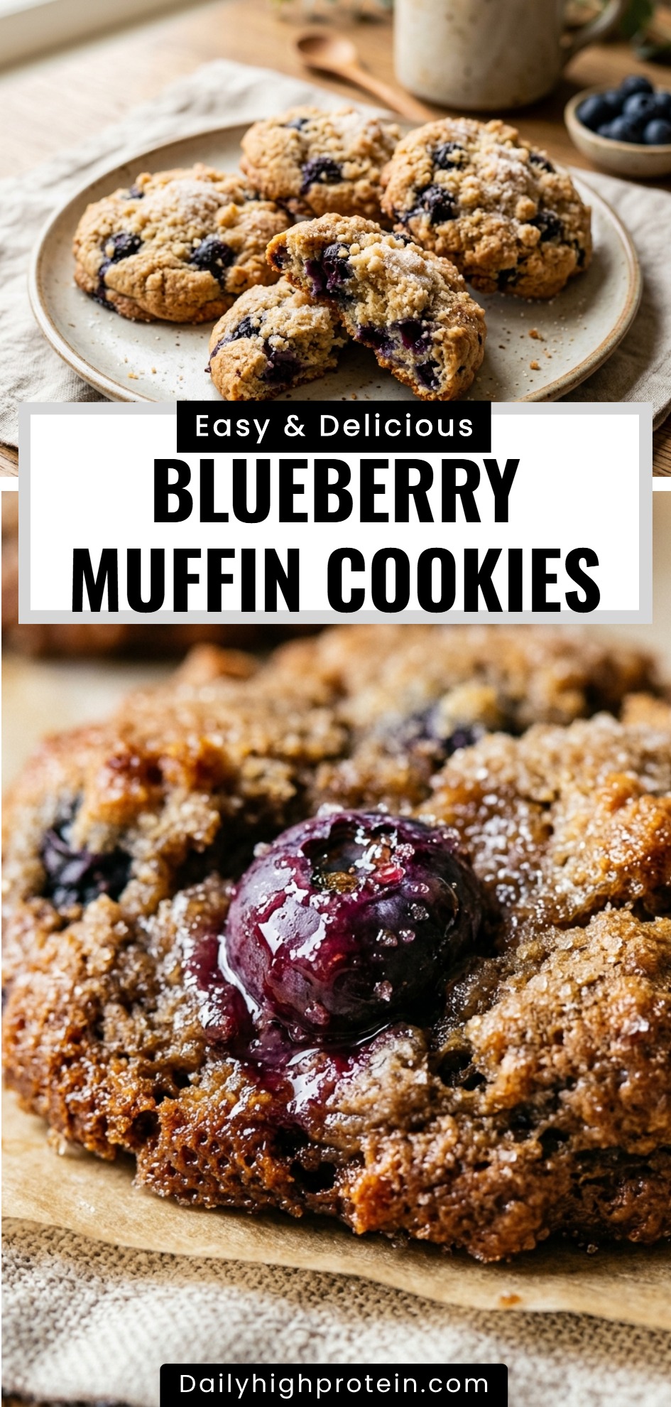 Blueberry Muffin Cookies