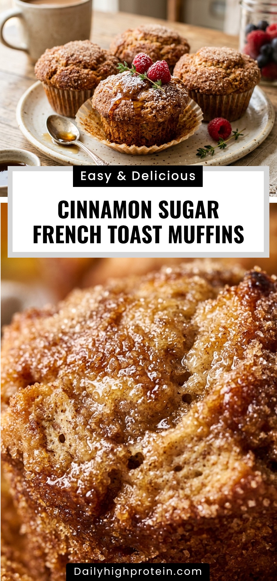 Cinnamon Sugar French Toast Muffins