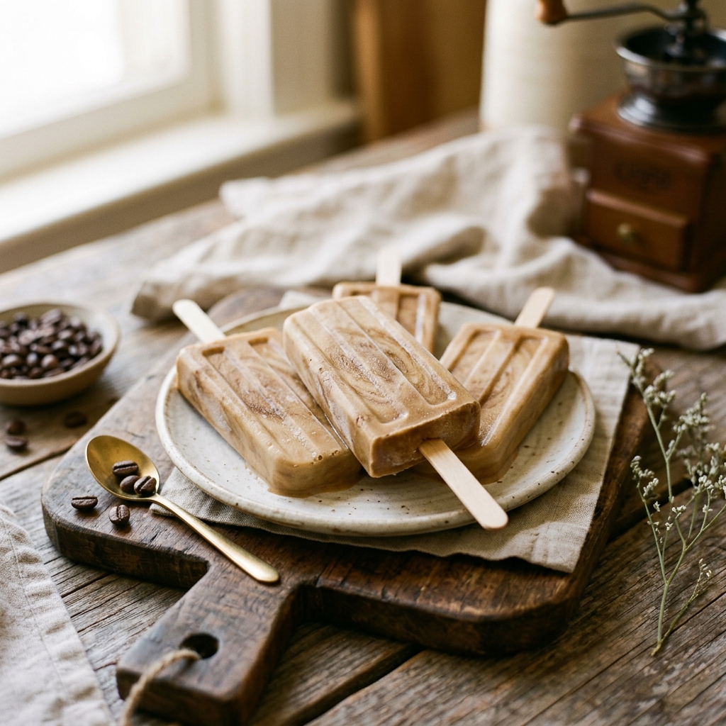 Coffee Cream Popsicles 2-Ingredient