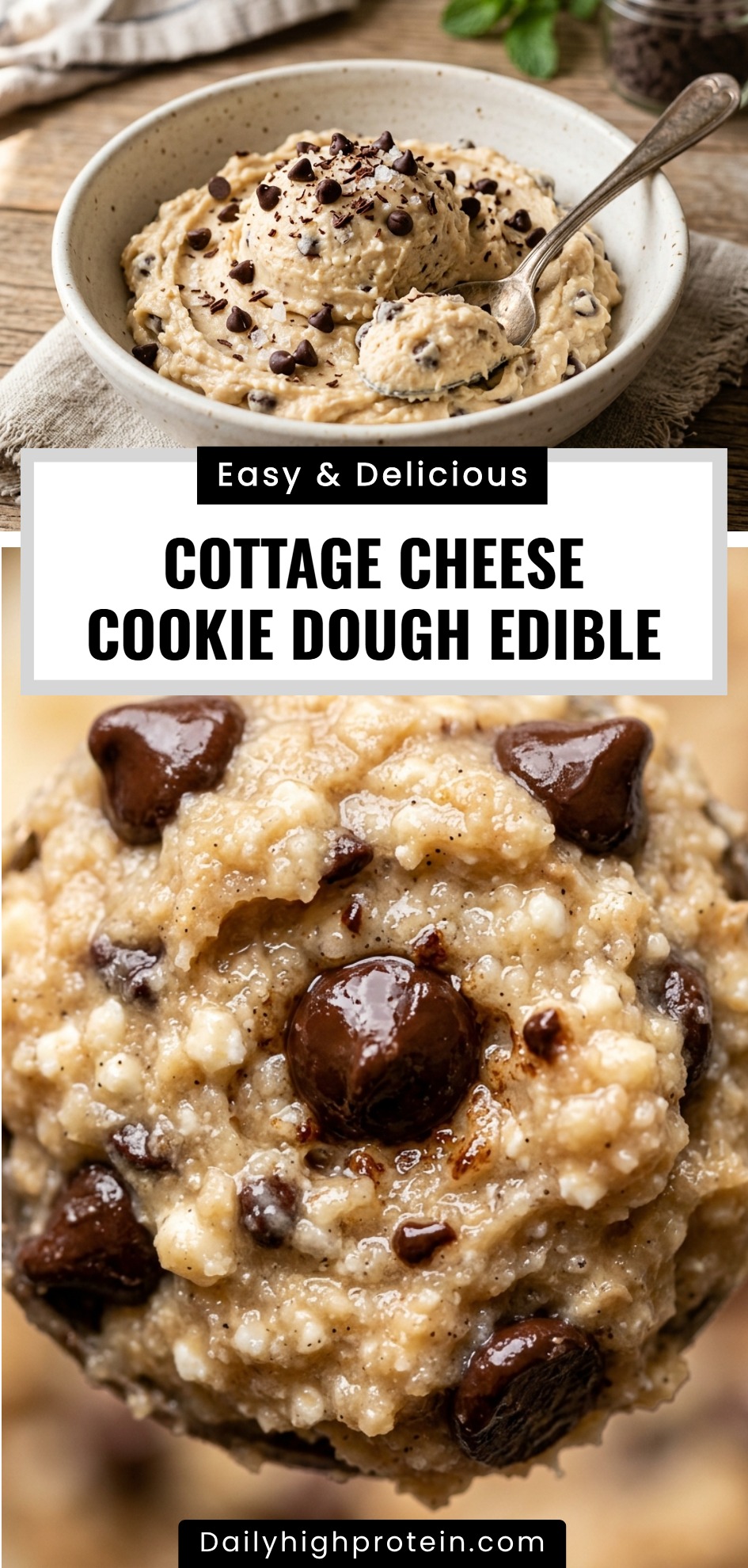 Cottage Cheese Cookie Dough Edible
