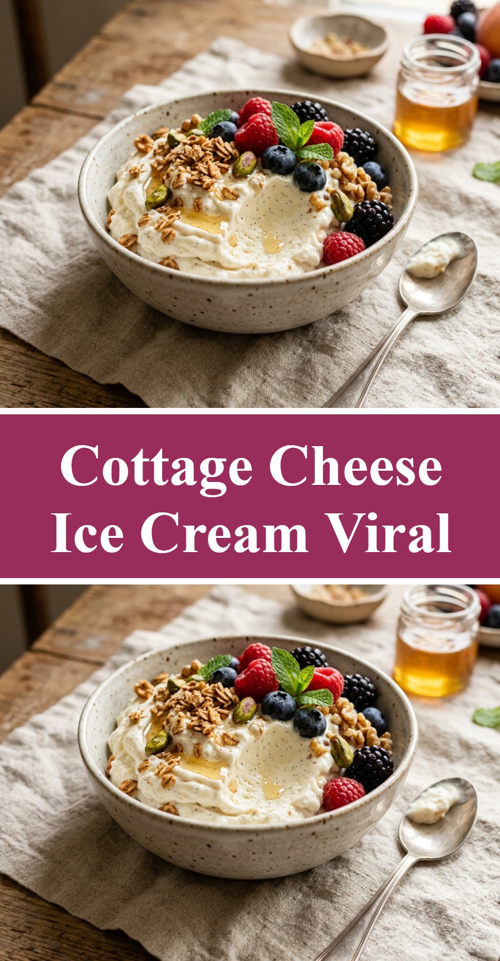 Cottage Cheese Ice Cream Viral