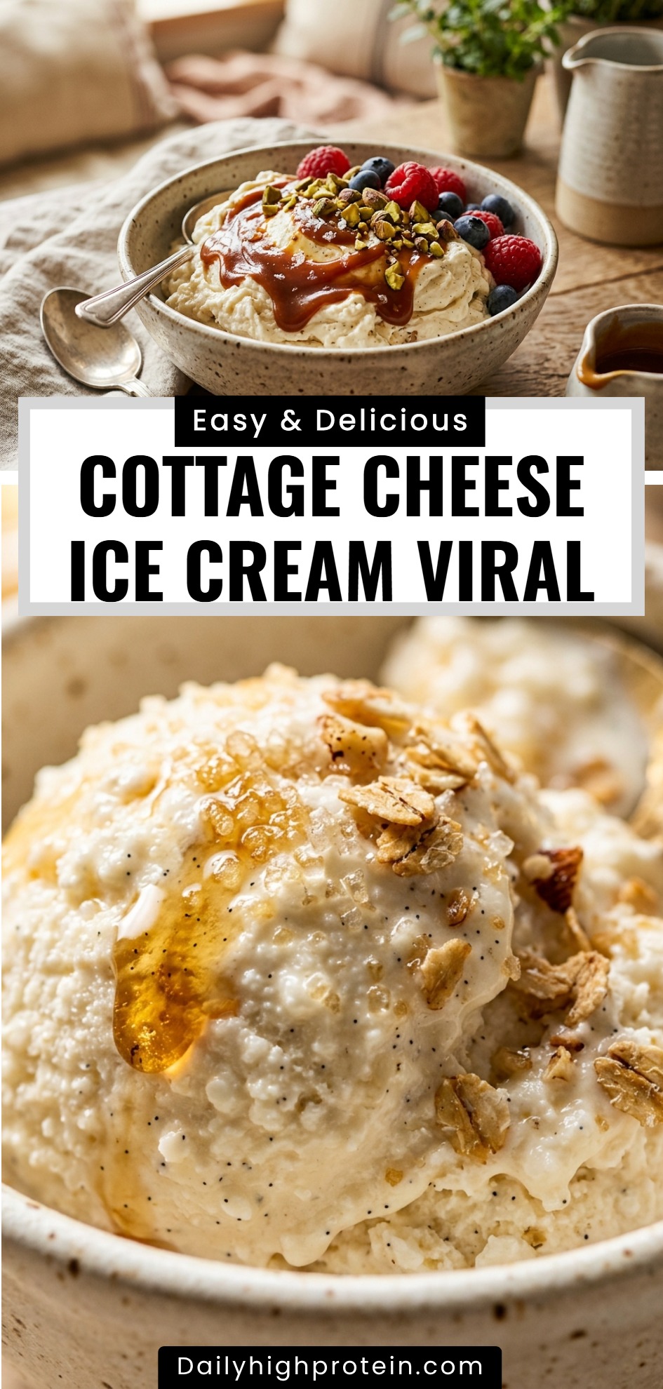 Cottage Cheese Ice Cream Viral