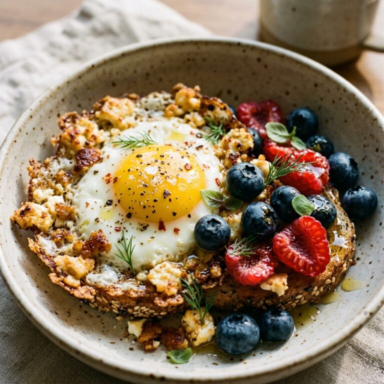 Crispy Feta Eggs Sweet Berries