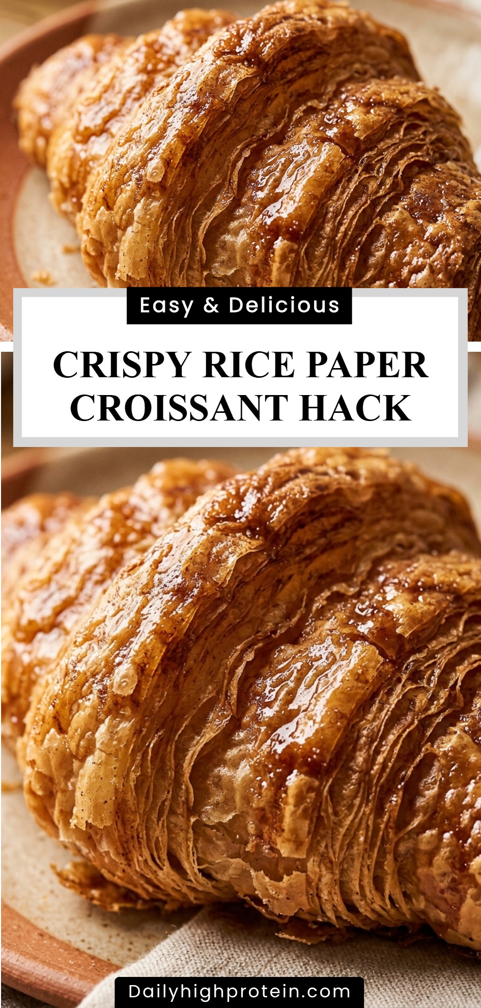 Crispy Rice Paper Croissant Hack
