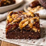 Date Bark Snickers Style No-Bake
