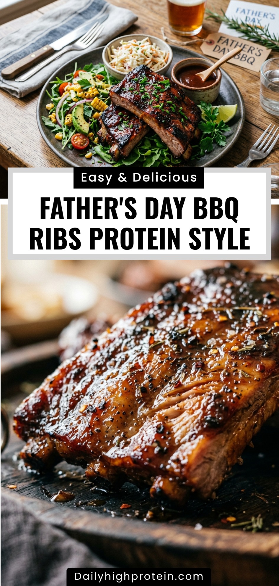 Father's Day BBQ Ribs Protein Style