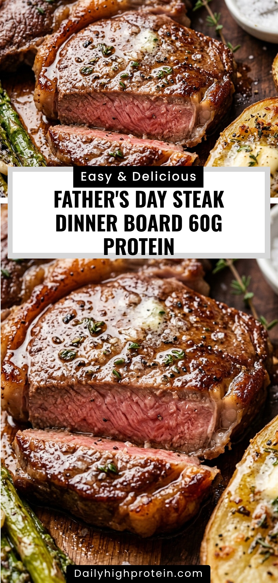 Father's Day Steak Dinner Board 60g Protein