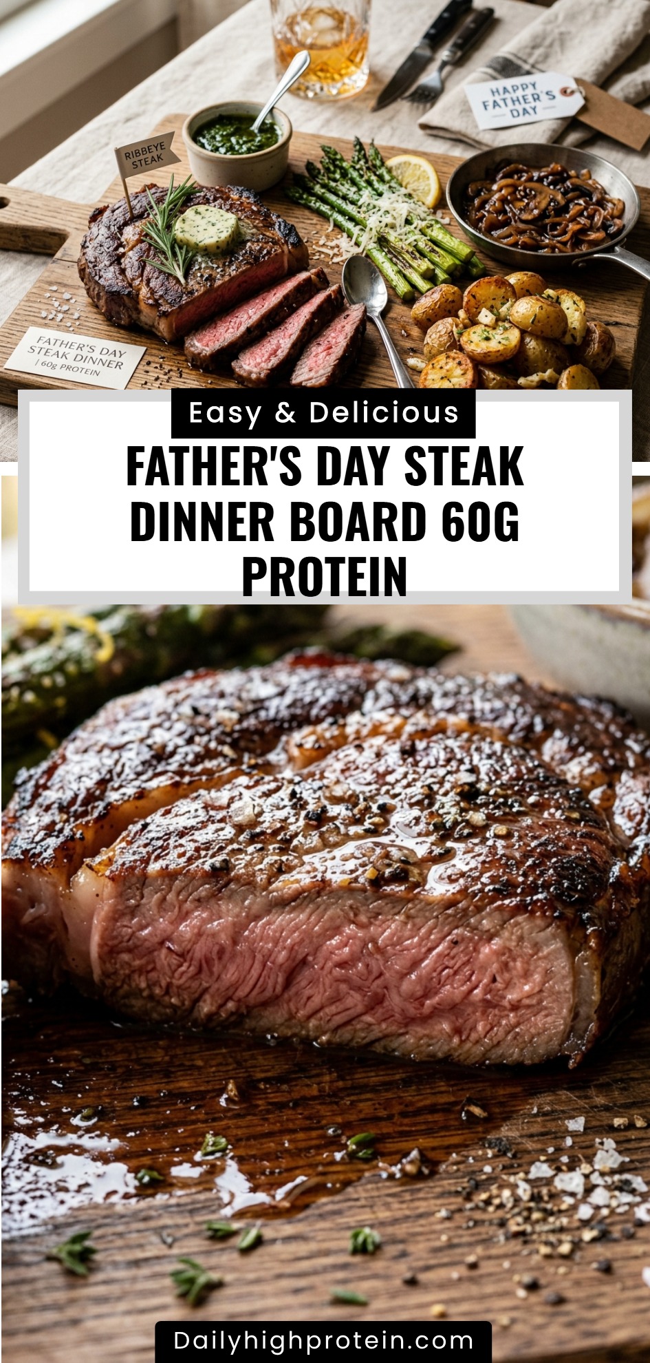 Father's Day Steak Dinner Board 60g Protein