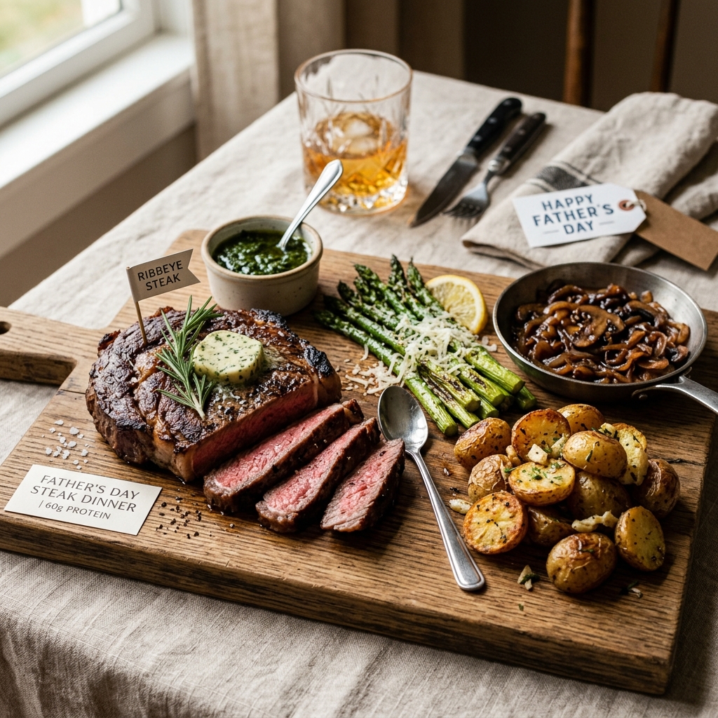 Father's Day Steak Dinner Board 60g Protein