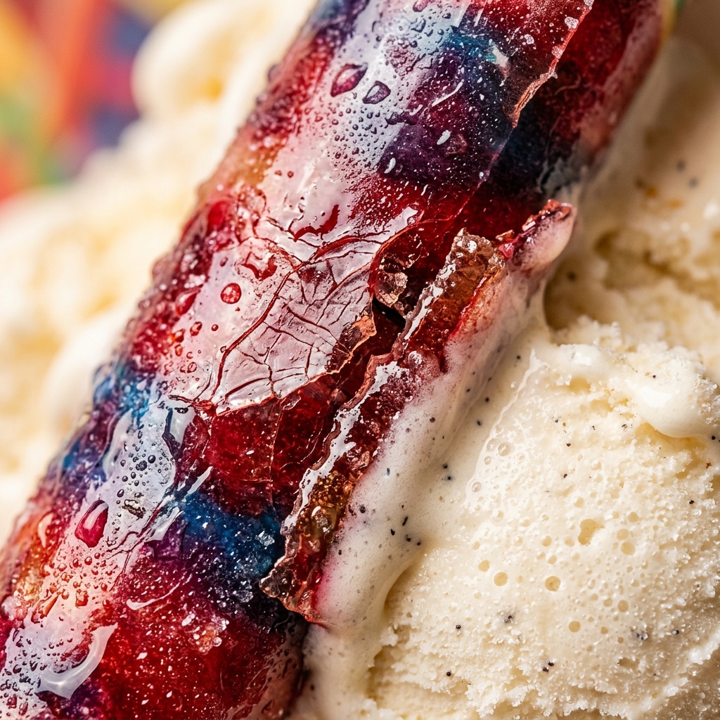 Fruit Roll-Up Ice Cream Hack
