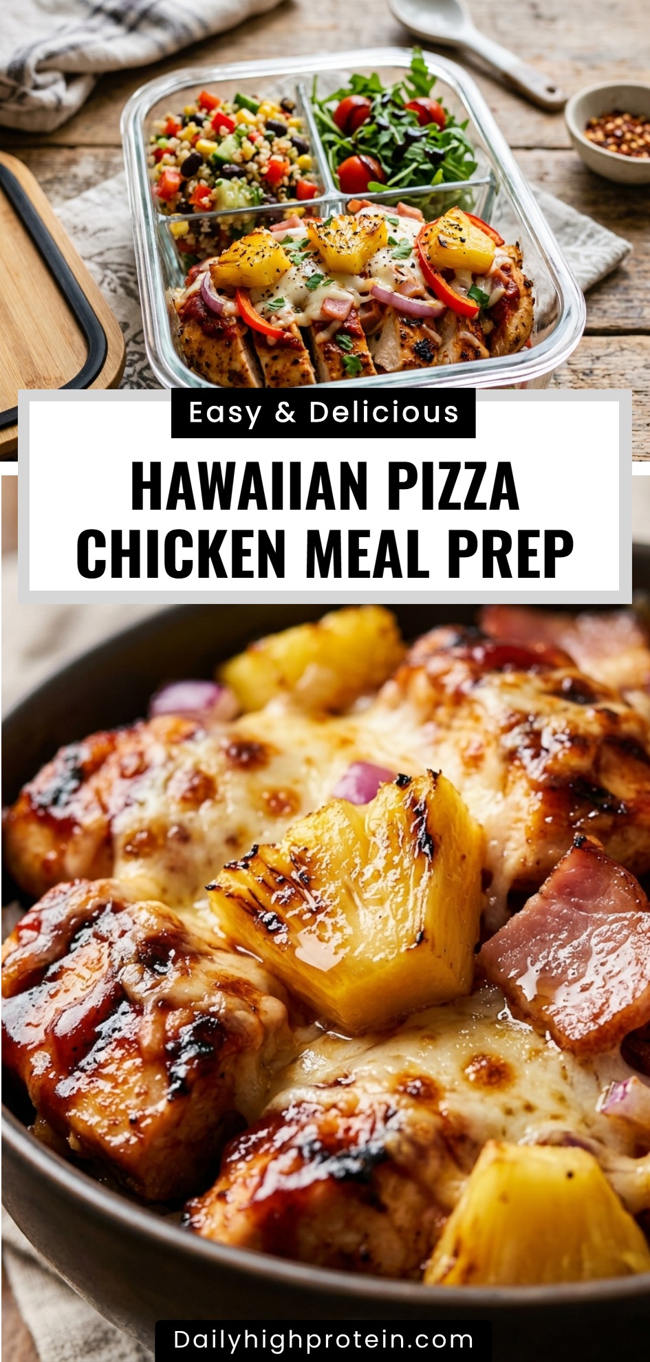 Hawaiian Pizza Chicken Meal Prep
