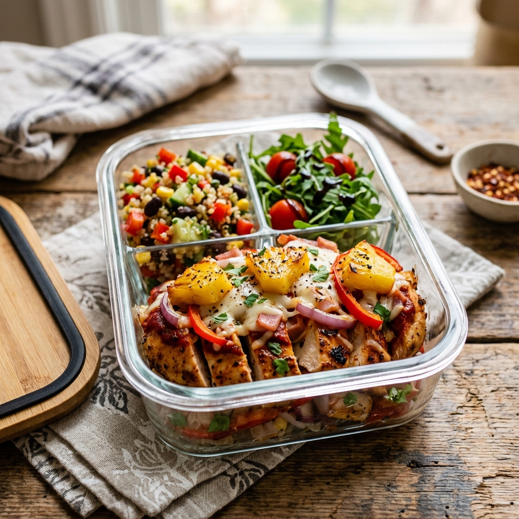 Hawaiian Pizza Chicken Meal Prep
