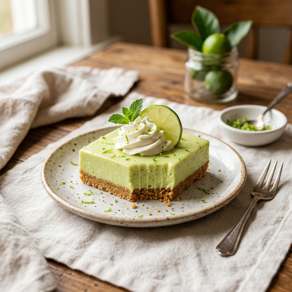 Key Lime Pie Bars No-Bake