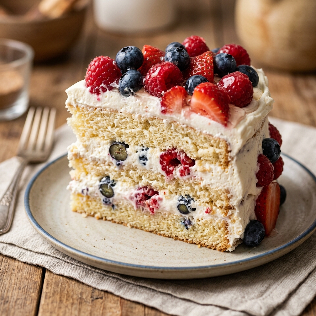 Copycat Whole Foods Berry Chantilly Cake zoom
