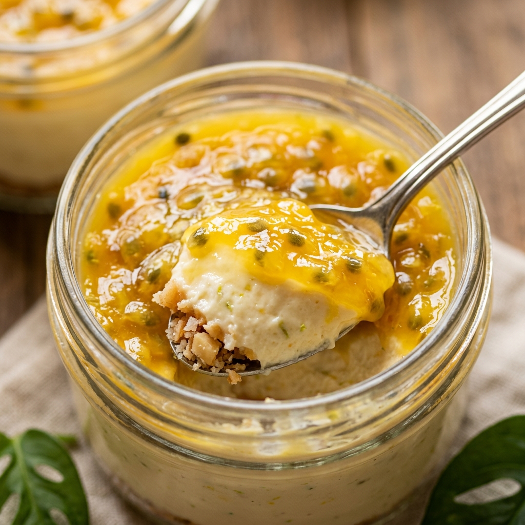 No-Bake Cheesecake Jars Hawaiian