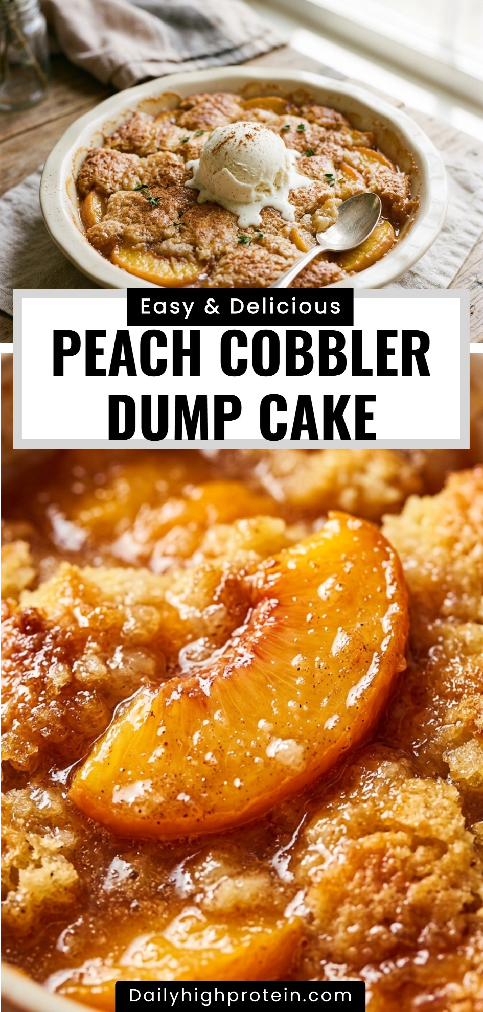 Peach Cobbler Dump Cake