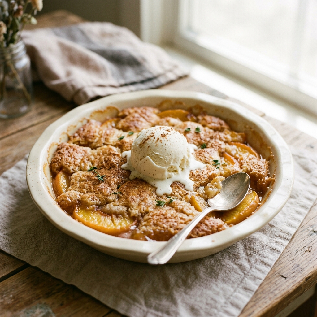 Peach Cobbler Dump Cake