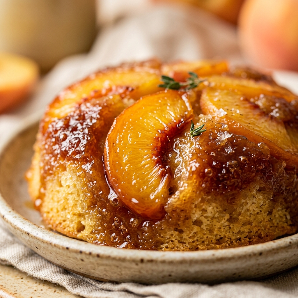 Peach Upside Down Mini Cakes