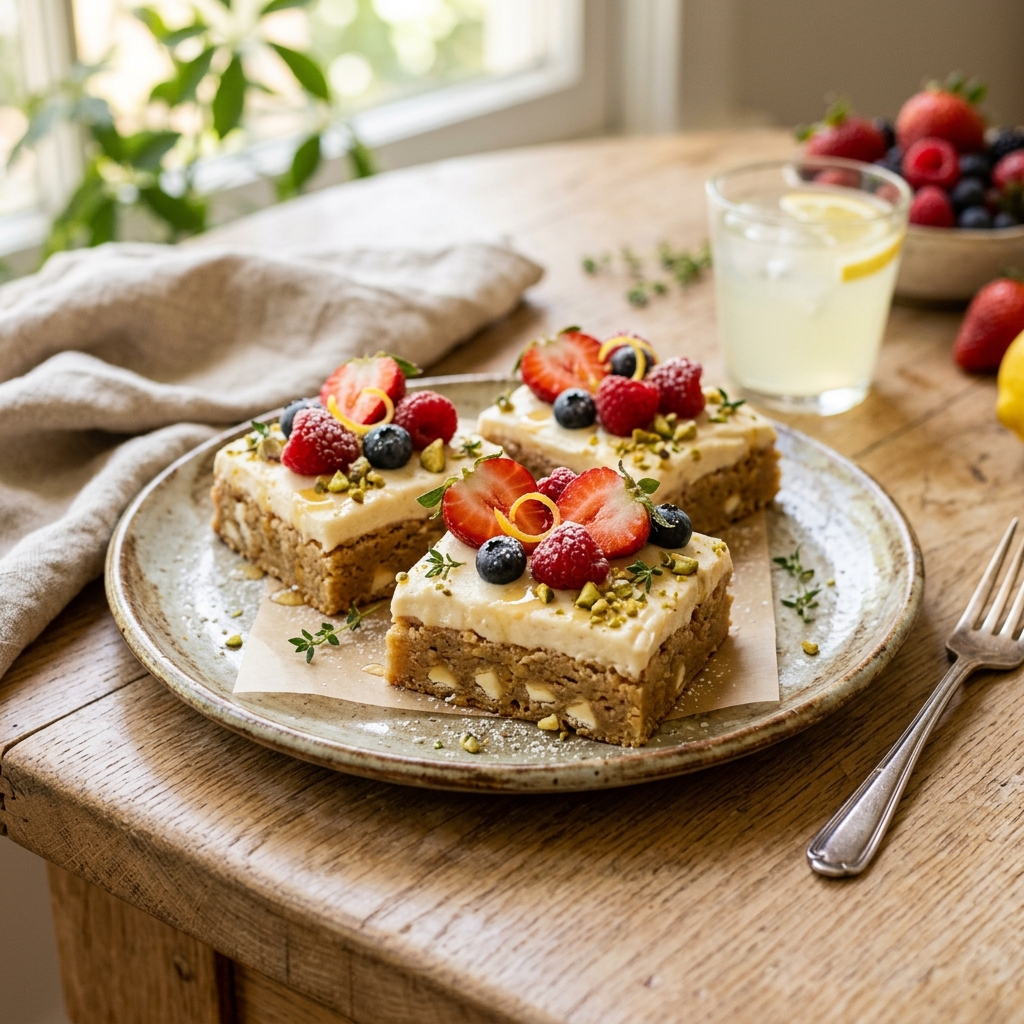 Protein Sugar Cookie Bars Summer