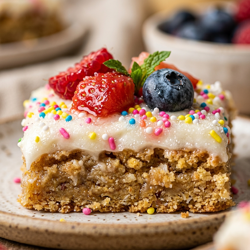 Protein Sugar Cookie Bars Summer