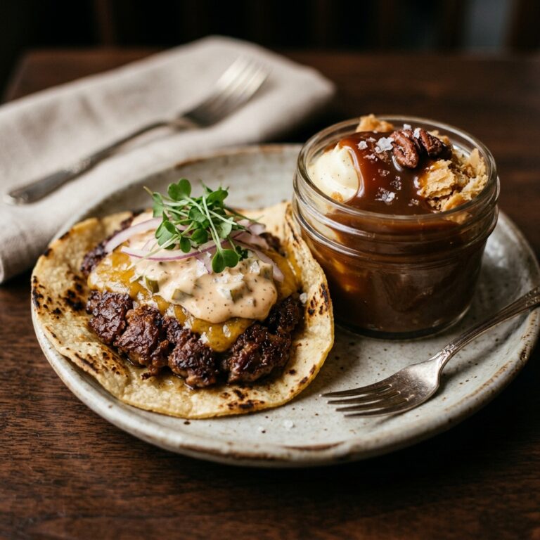 Smash Burger Tacos Caramel Dessert