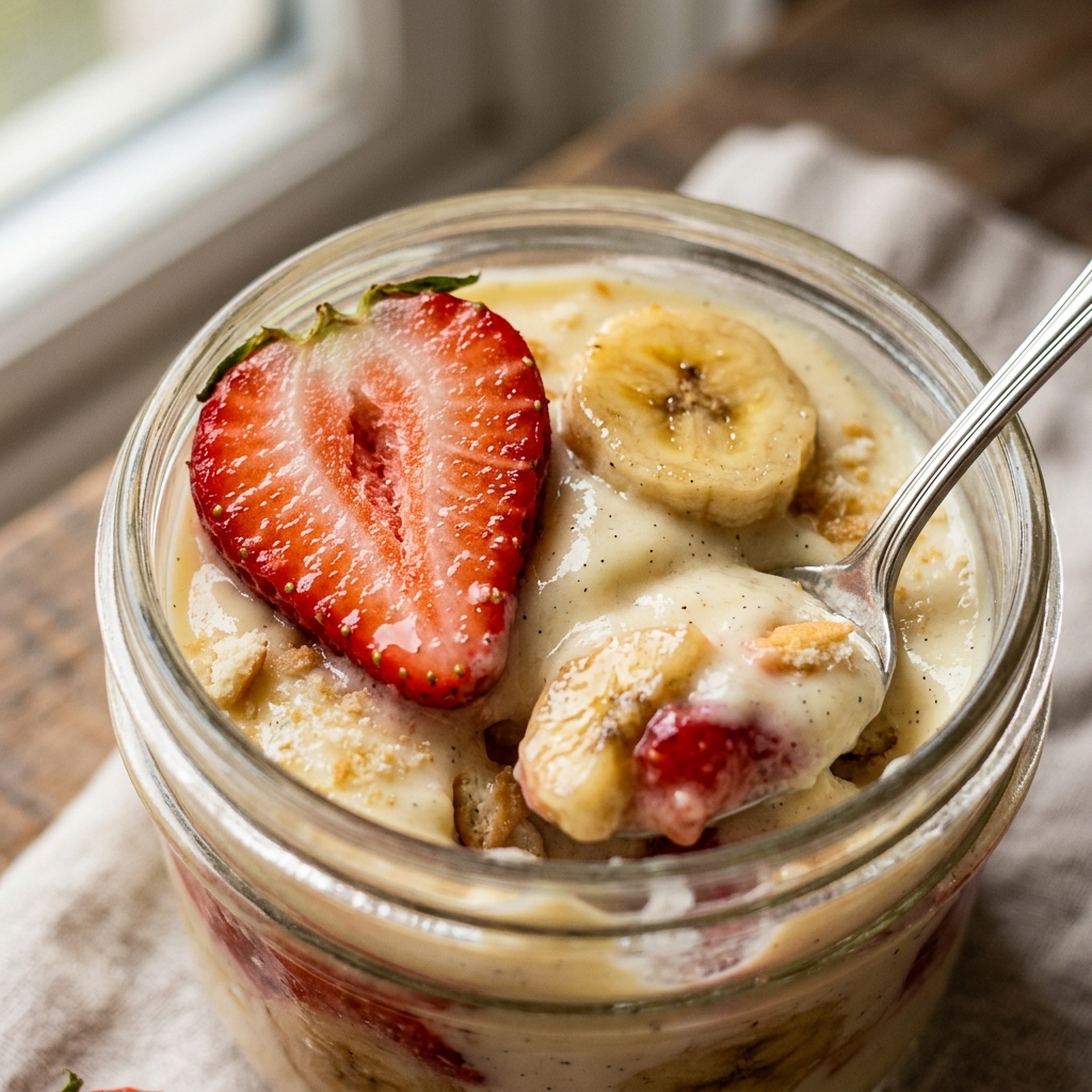 Strawberry Banana Pudding Cups