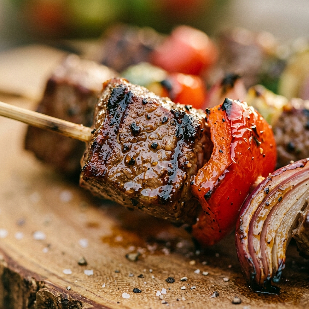 Summer Grilling Steak Kabobs 52g Protein