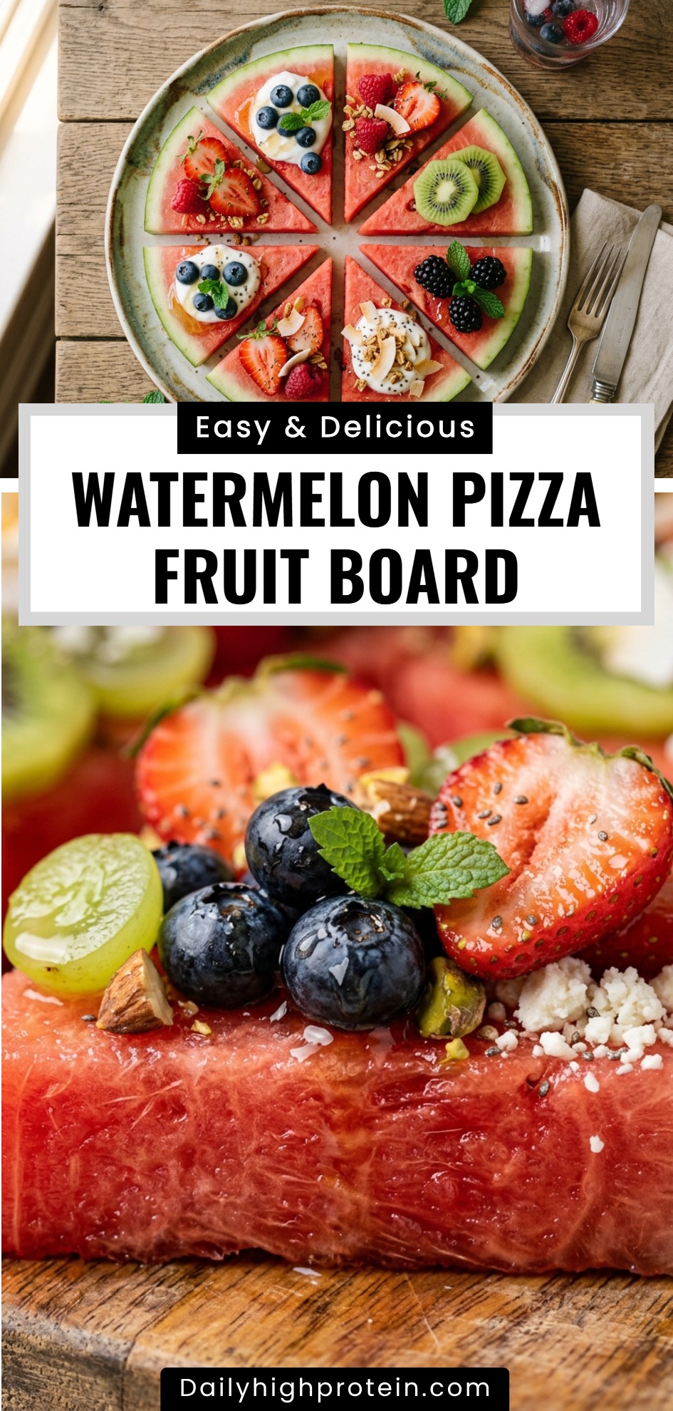 Watermelon Pizza Fruit Board