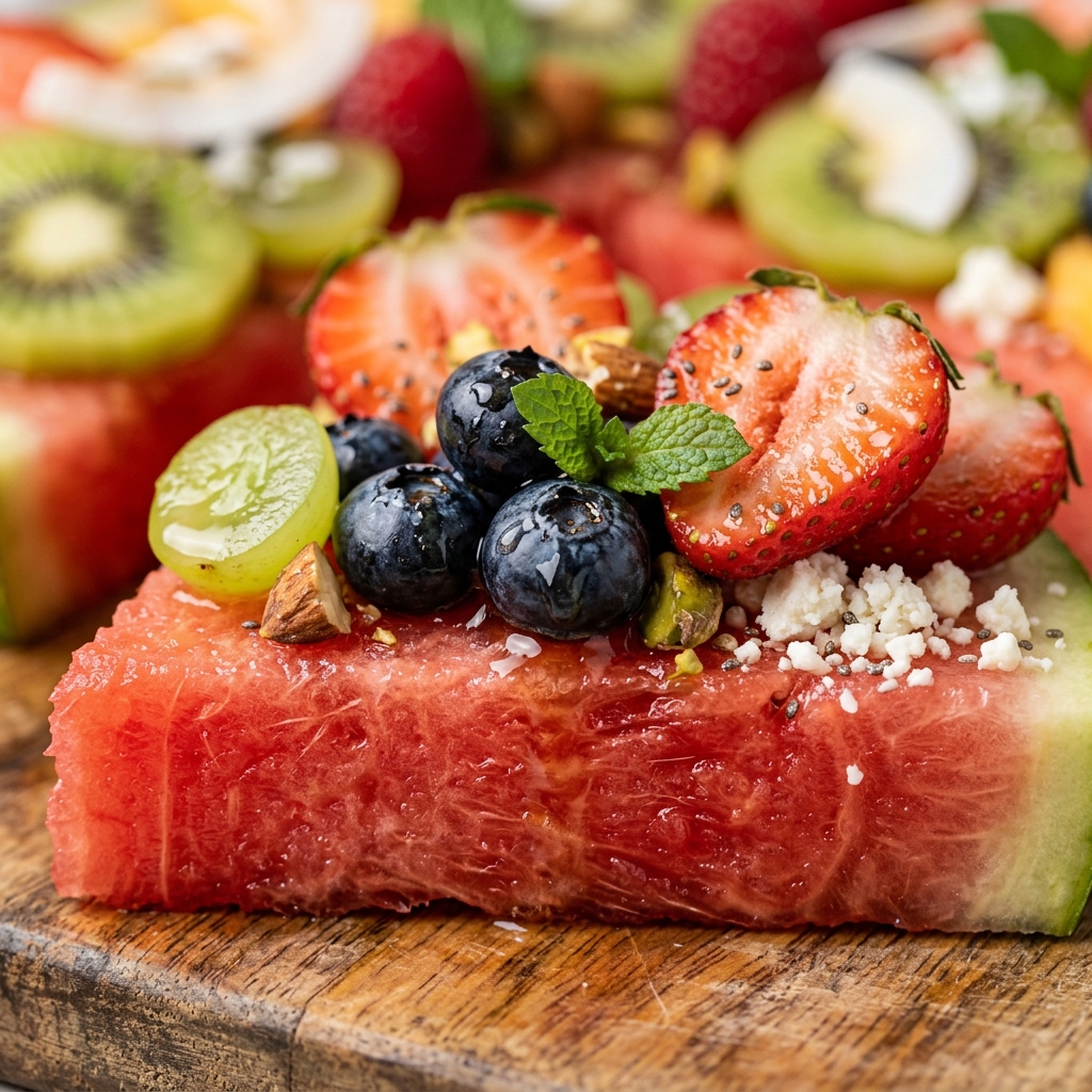 Watermelon Pizza Fruit Board