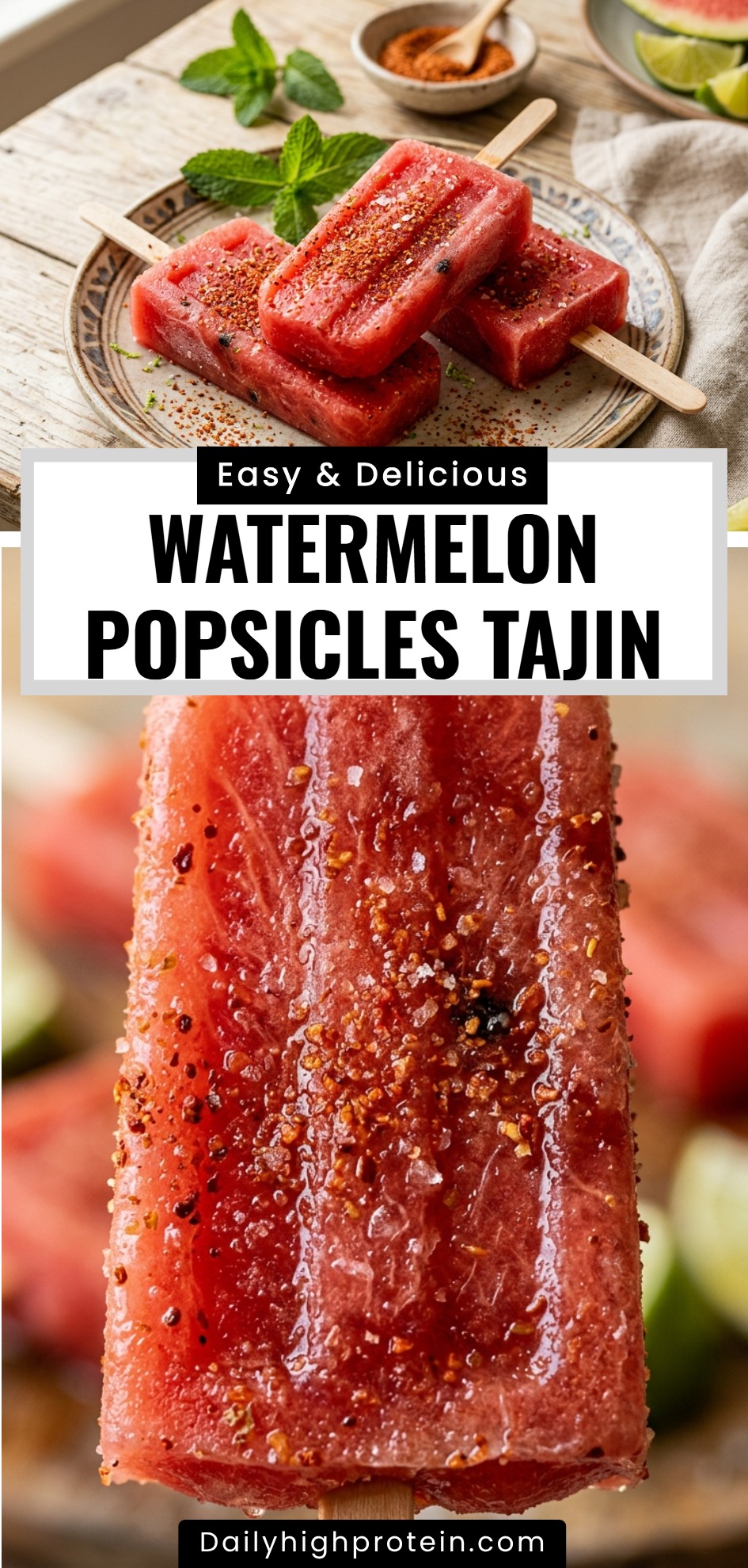 Watermelon Popsicles Tajin