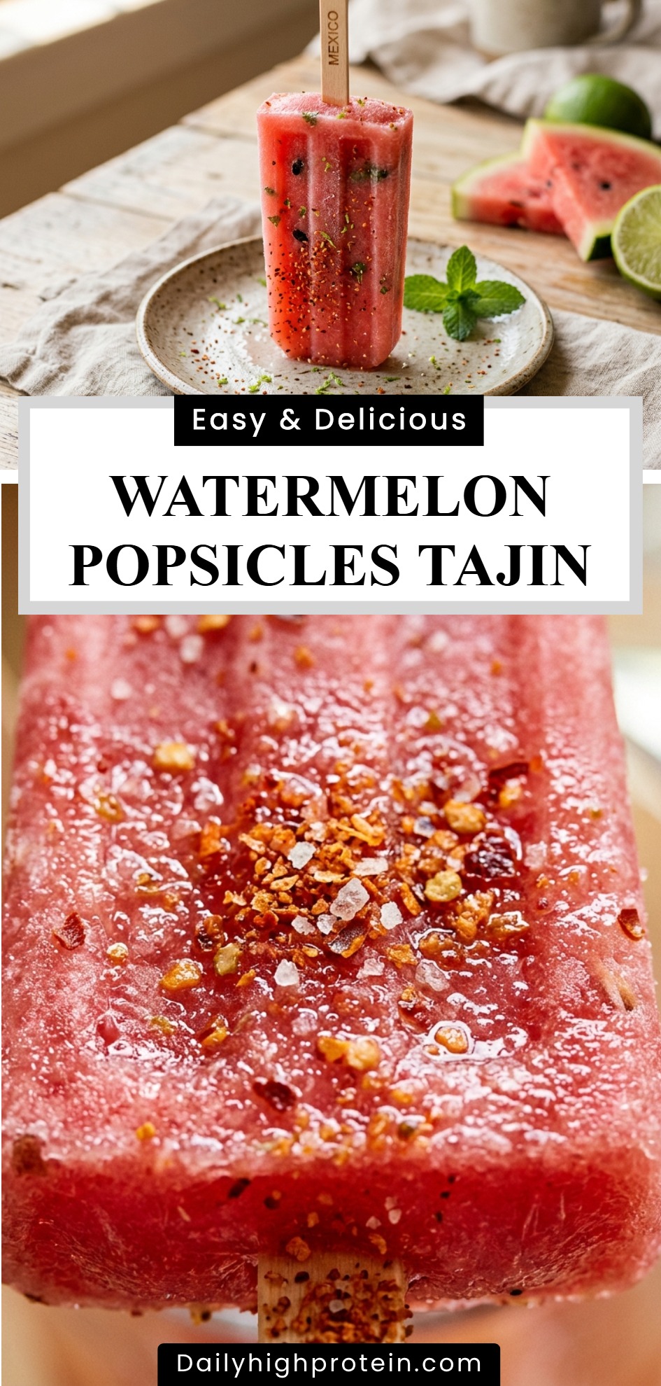 Watermelon Popsicles Tajin