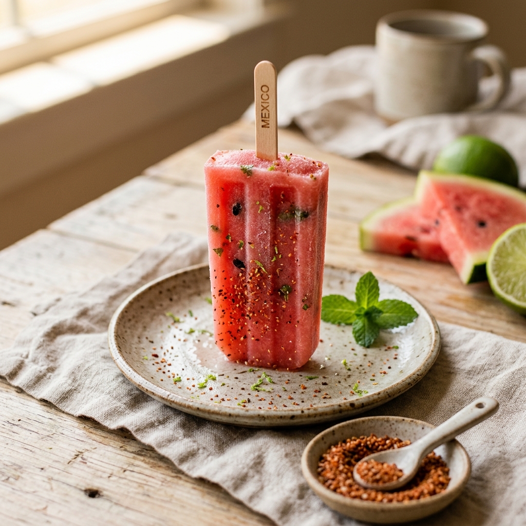 Watermelon Popsicles Tajin
